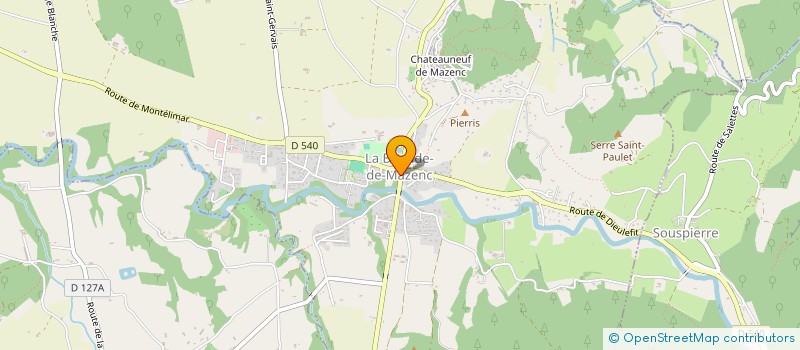 localisation de l'entreprise COPROPRIETE DELOULE  LA BEGUDE-DE-MAZENC