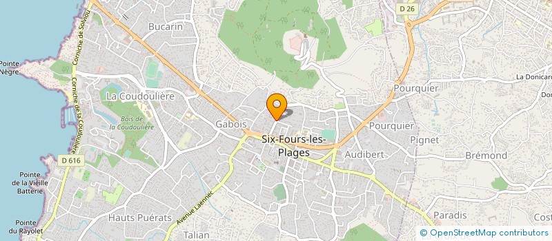 localisation de l'entreprise COPROPRIETE DELPHES à SIX-FOURS-LES-PLAGES