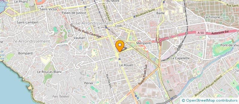 localisation de l'entreprise COPROPRIETE DEMEURE DU GRAND PRADO à MARSEILLE