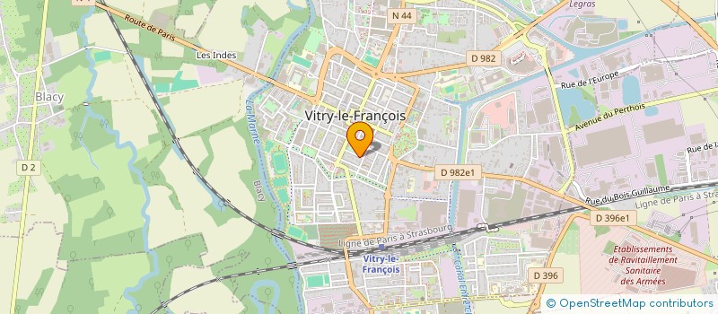localisation de l'entreprise COPROPRIETE DES 19-21 R MAITRE EDME  VITRY-LE-FRANCOIS