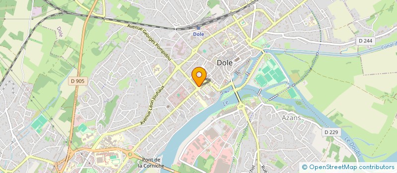 localisation de l'entreprise COPROPRIETE DES ARENES  DOLE