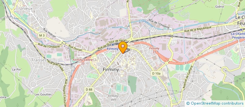 localisation de l'entreprise COPROPRIETE DES HALLES  FIRMINY