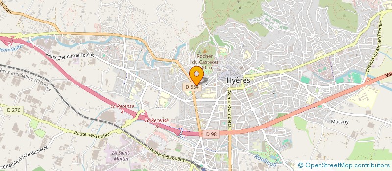 localisation de l'entreprise COPROPRIETE DES ILES D'OR à HYERES