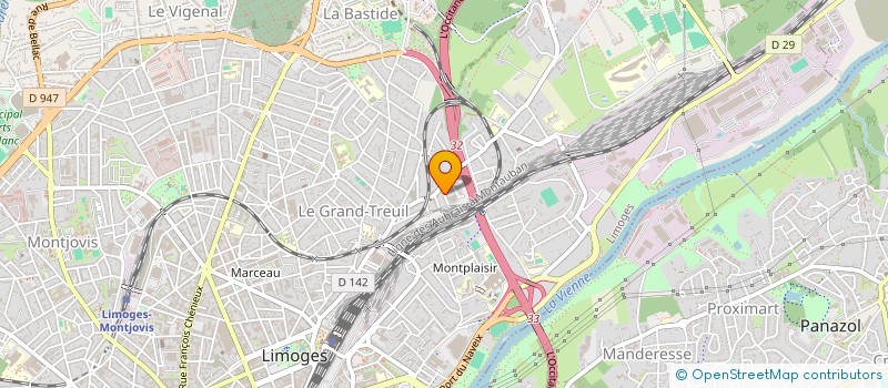 localisation de l'entreprise COPROPRIETE DES LAQUES à LIMOGES