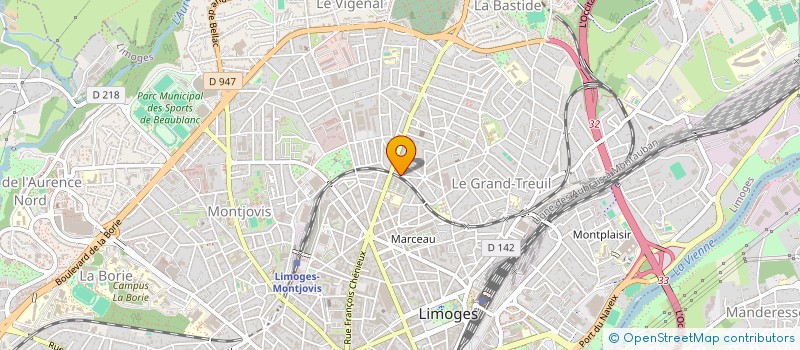 localisation de l'entreprise COPROPRIETE DES MARRONNIERS à LIMOGES
