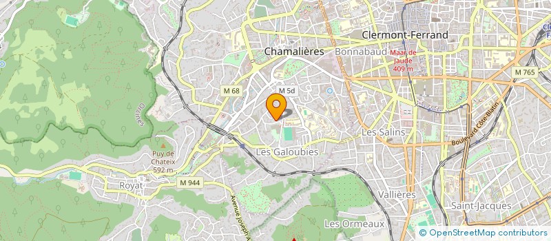 localisation de l'entreprise COPROPRIETE DES ROCHES  CHAMALIERES