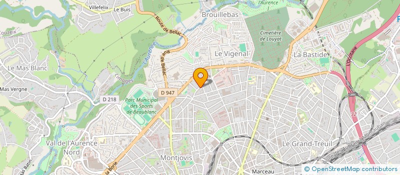 localisation de l'entreprise COPROPRIETE DES TUILIERES à LIMOGES
