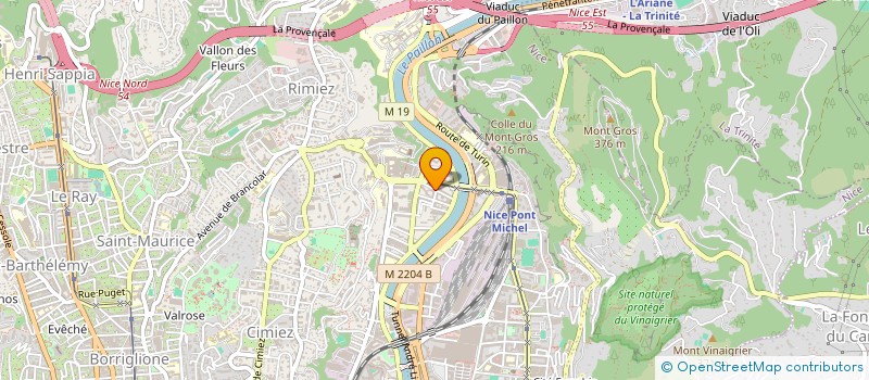 localisation de l'entreprise COPROPRIETE DI MATTIA ANTOINE à NICE