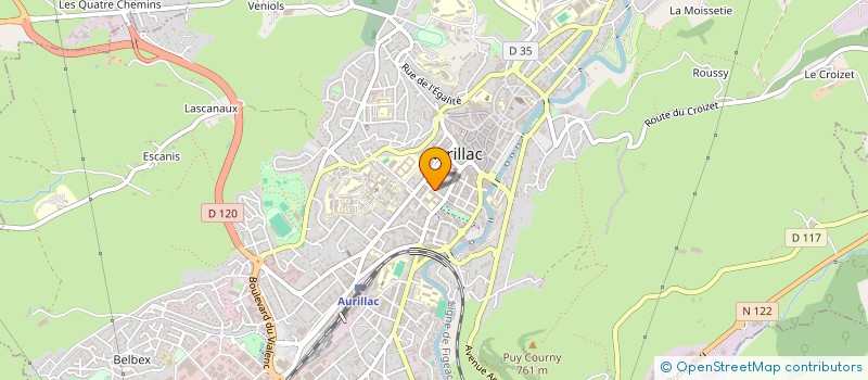 localisation de l'entreprise COPROPRIETE DILIGENCE à AURILLAC