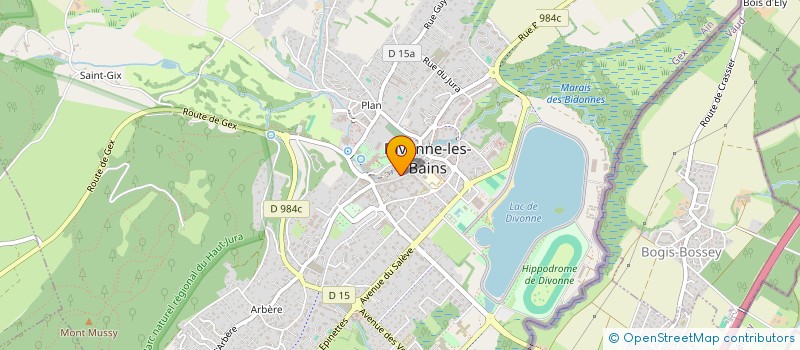 localisation de l'entreprise COPROPRIETE DIVONNE-CENTRE à DIVONNE-LES-BAINS