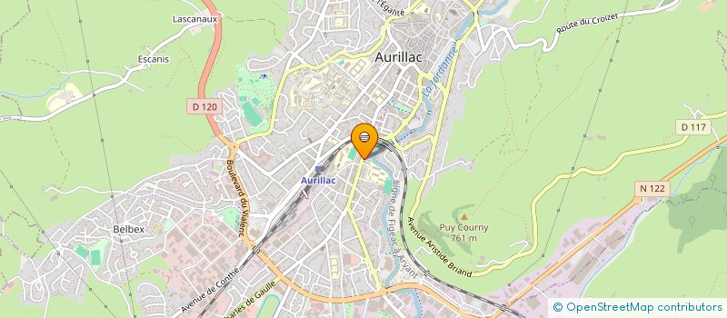 localisation de l'entreprise COPROPRIETE DORINIERE B1 B2  AURILLAC