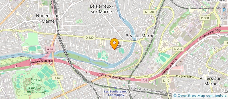 localisation de l'entreprise COPROPRIETE DU 104 BIS  LE PERREUX SUR MARNE