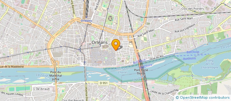 localisation de l'entreprise COPROPRIETE DU 13 RUE BOURDON BLANC à ORLEANS