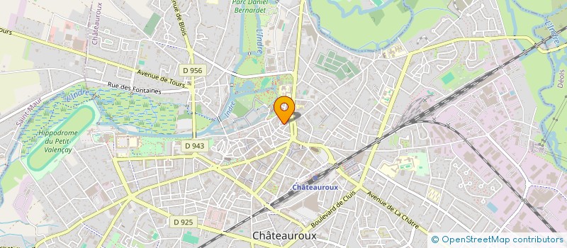 localisation de l'entreprise COPROPRIETE DU 14 RUE GRANDE à CHATEAUROUX