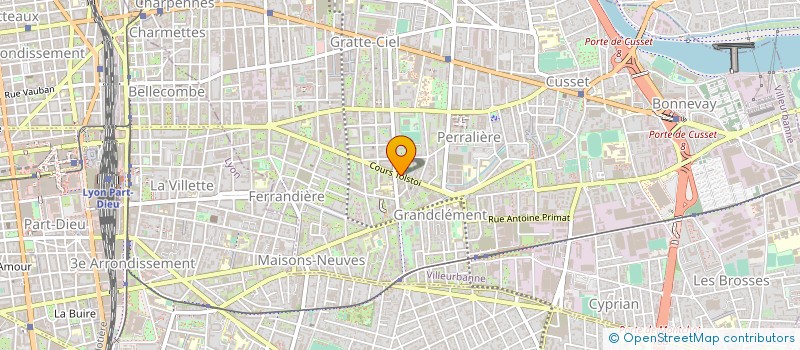 localisation de l'entreprise COPROPRIETE DU 144 CRS TOLSTOI  VILLEURBANNE