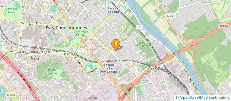 localisation de l'entreprise COPROPRIETE DU 15 RUE MAURICE RAVEL  EVRY-COURCOURONNES