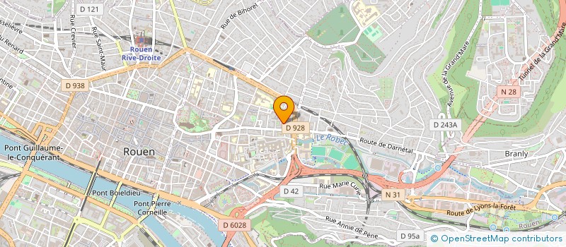 localisation de l'entreprise COPROPRIETE DU 16 R DE LA ROSE à ROUEN