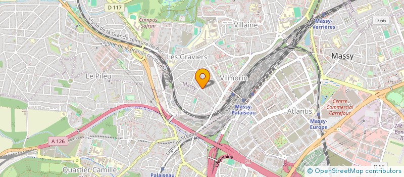 localisation de l'entreprise COPROPRIETE DU 2 AU 6 RUE GEORGES RITZ à MASSY