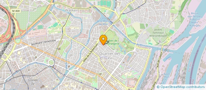 localisation de l'entreprise COPROPRIETE DU 20 BD ORANGERIE à STRASBOURG