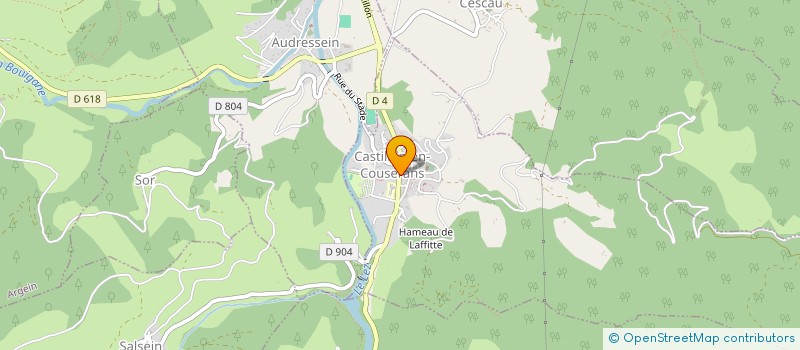 localisation de l'entreprise COPROPRIETE DU 23 AVENUE PEYREVIDAL à CASTILLON-EN-COUSERANS