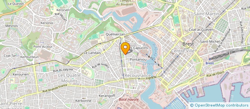 localisation de l'entreprise COPROPRIETE DU 25 RUE DE MAISSIN à BREST
