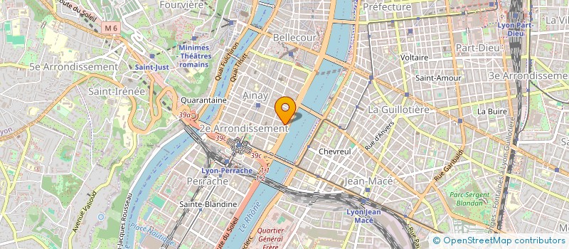 localisation de l'entreprise COPROPRIETE DU 37 QUAI GAILLETON  LYON