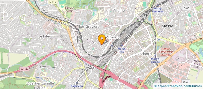 localisation de l'entreprise COPROPRIETE DU 4 AU 5 SQ DE L ALLIANCE à MASSY