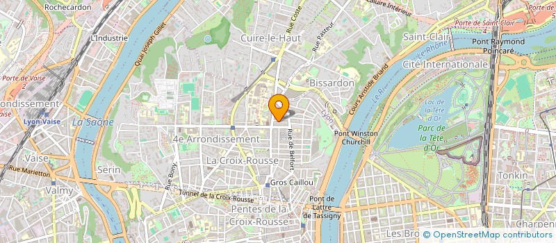 localisation de l'entreprise COPROPRIETE DU 4 R JANIN  LYON