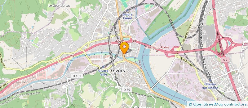 localisation de l'entreprise COPROPRIETE DU 4 RUE VICTOR HUGO  GIVORS