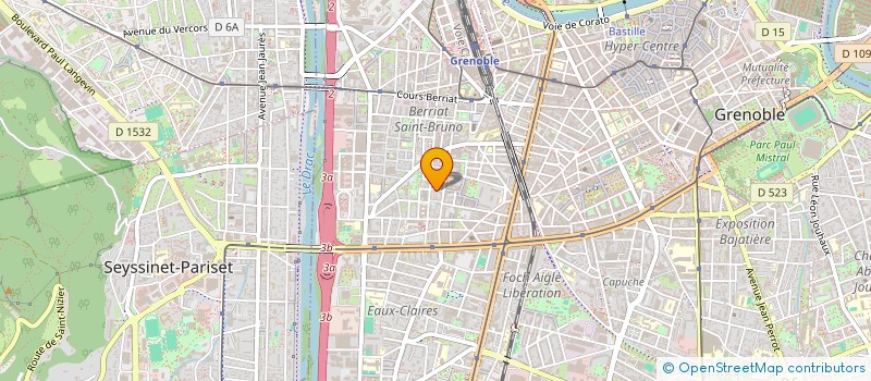 localisation de l'entreprise COPROPRIETE DU 5 RUE VERGNIAUD  GRENOBLE