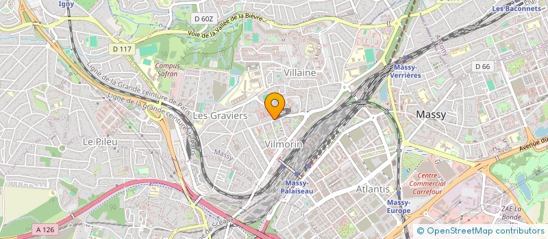 localisation de l'entreprise COPROPRIETE DU 55B R DES RUELLES à MASSY