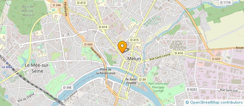 localisation de l'entreprise COPROPRIETE DU 6 RUE LOUVIOT A MELUN à MELUN