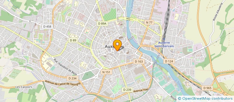localisation de l'entreprise COPROPRIETE DU 8 PLACE DES VEENS  AUXERRE