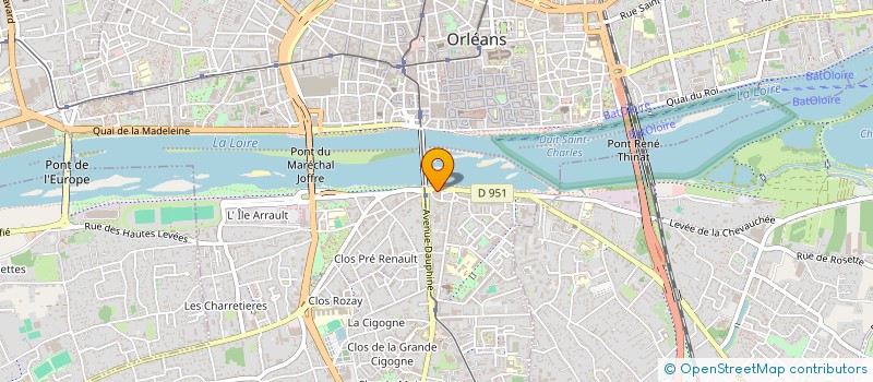 localisation de l'entreprise COPROPRIETE DU 8 QUAI DU FORT DES TOURELLES à ORLEANS