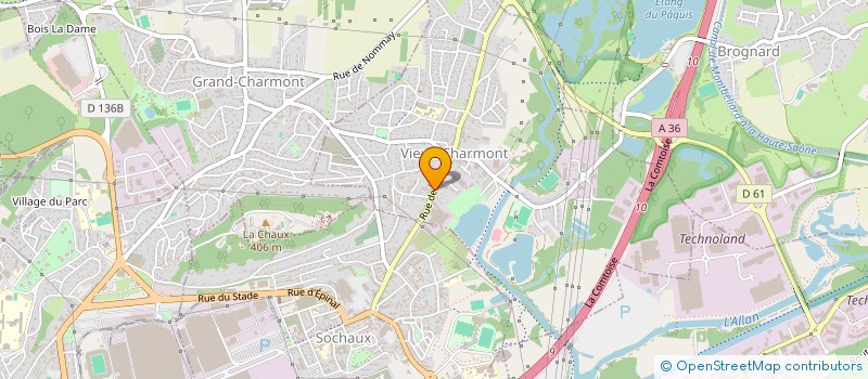 localisation de l'entreprise COPROPRIETE DU 9 RUE DE BELFORT à SOCHAUX