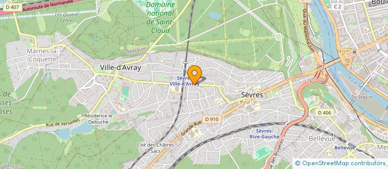 localisation de l'entreprise COPROPRIETE DU 94 RUE DE VILLE D'AVRAY à SEVRES