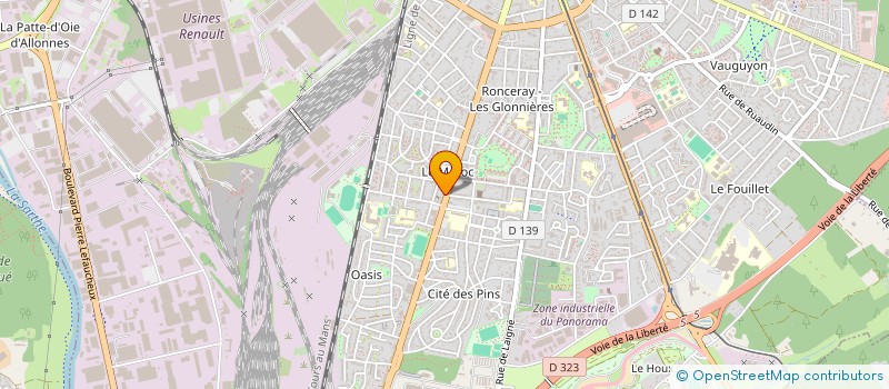 localisation de l'entreprise COPROPRIETE DU CEDRE  LE MANS