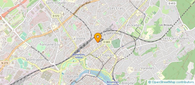 localisation de l'entreprise COPROPRIETE DU CHATEAU ROSE  BESANCON