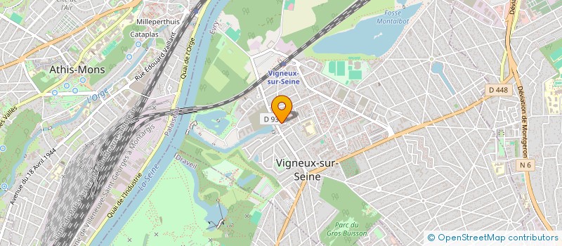 localisation de l'entreprise COPROPRIETE DU CTRE CIAL CROIX BLANCHE  VIGNEUX-SUR-SEINE