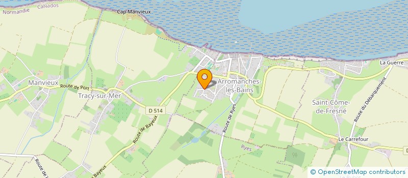 localisation de l'entreprise COPROPRIETE DU NAVIRE PIRHANA  ARROMANCHES-LES-BAINS