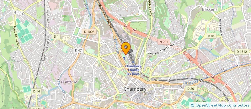 localisation de l'entreprise COPROPRIETE DU PARADIS  CHAMBERY