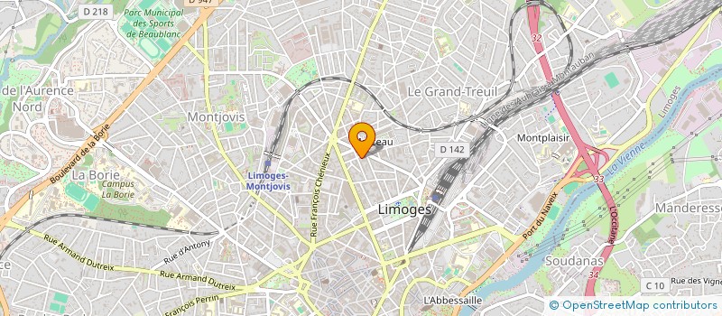 localisation de l'entreprise COPROPRIETE DU PUY CHATU à LIMOGES