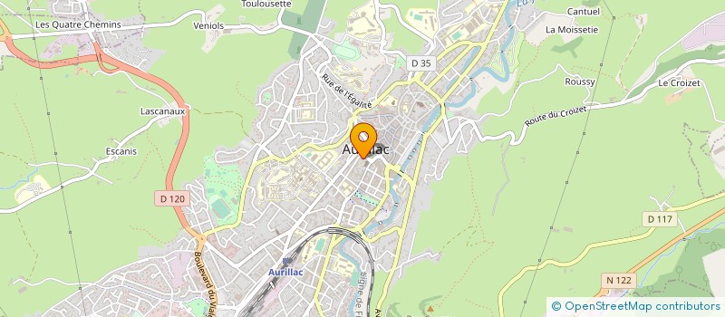 localisation de l'entreprise COPROPRIETE DU SQUARE à AURILLAC