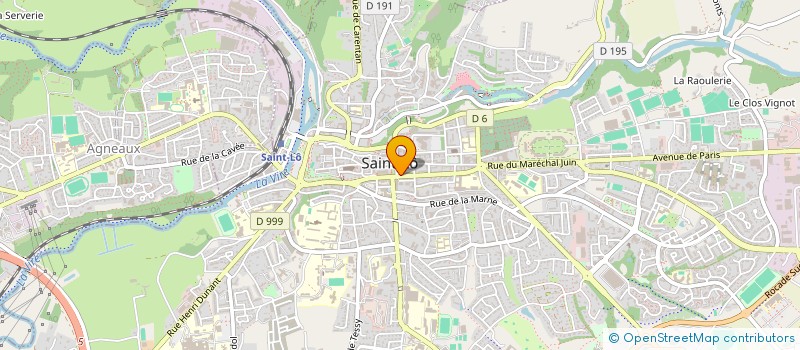 localisation de l'entreprise COPROPRIETE DU UN RUE MARECHAL LECLERC ET ONZE PLACE GENERAL DE GAULLE SAINT-LO  SAINT-LO