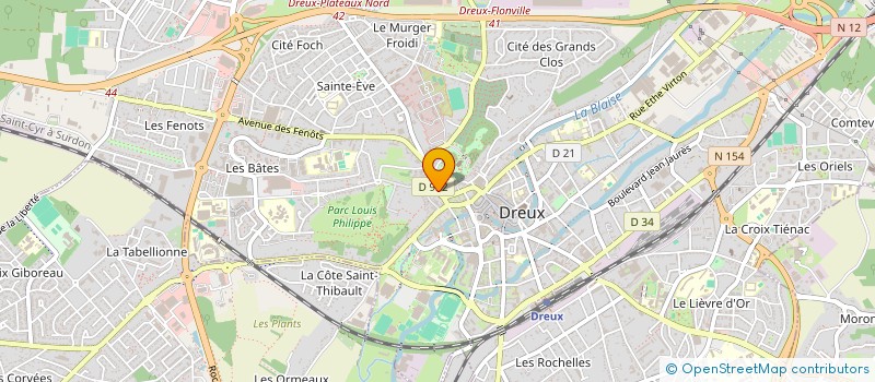 localisation de l'entreprise COPROPRIETE DUBOIS SABOT à DREUX