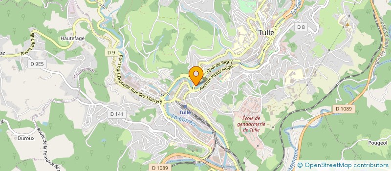 localisation de l'entreprise COPROPRIETE DUNANT  TULLE