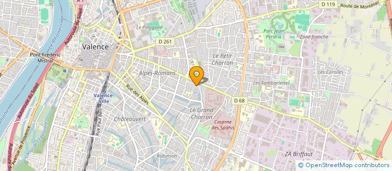 localisation de l'entreprise COPROPRIETE EDELWEISS  VALENCE