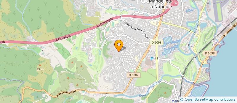 localisation de l'entreprise COPROPRIETE EDEN GREEN à MANDELIEU-LA-NAPOULE