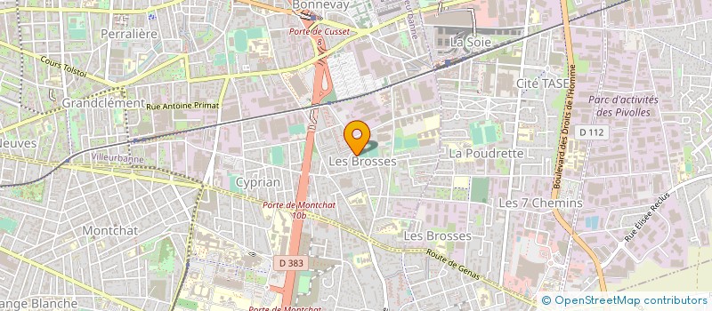 localisation de l'entreprise COPROPRIETE  EGUES II  VILLEURBANNE