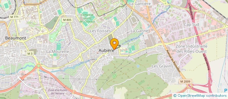 localisation de l'entreprise COPROPRIETE EMERAUDE  AUBIERE